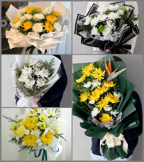 山西晋中介休市连福镇张良村白事花束代送